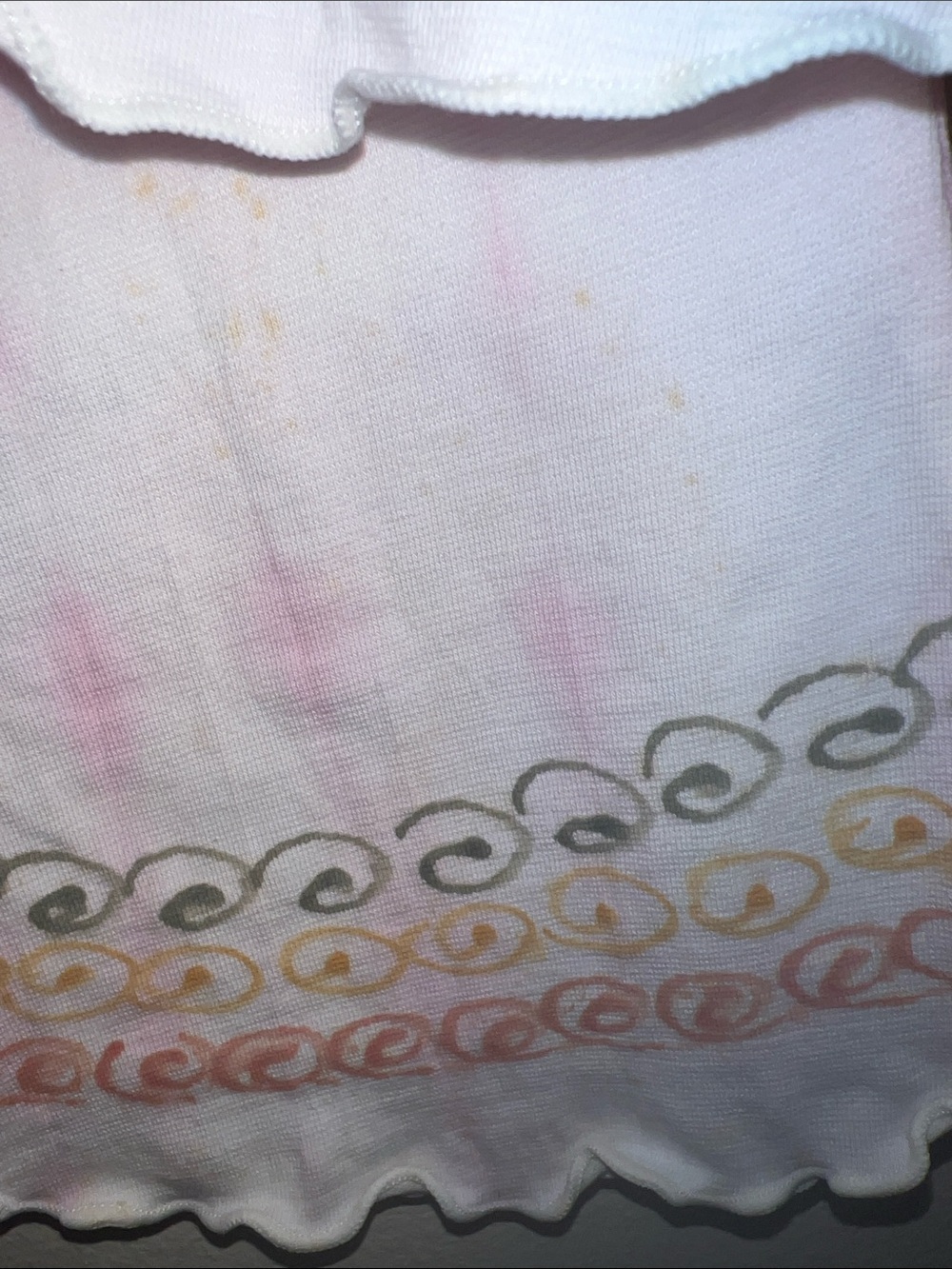 Vintage Pink  Lace Floral Set Handpainted In Cape Town South Africa. Sz 2​ - Picture 5 of 8